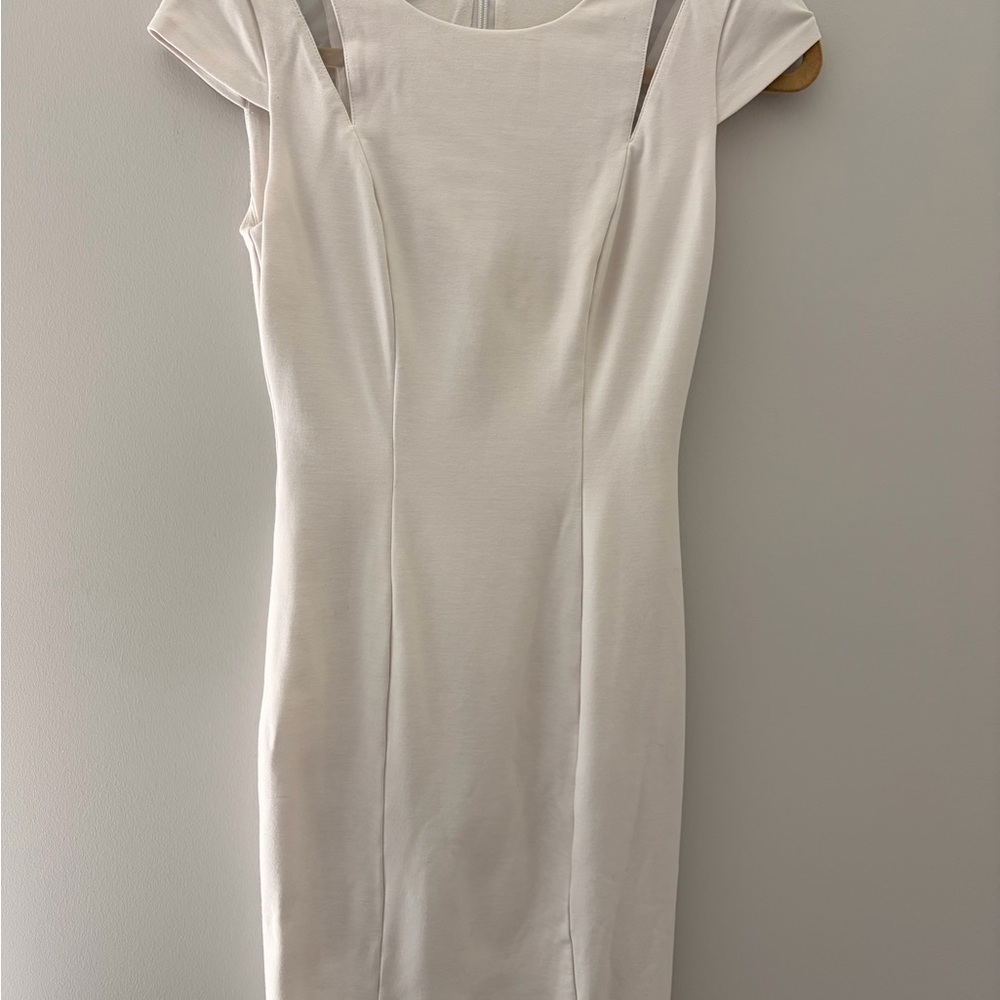 bebe Elegant White Dress
